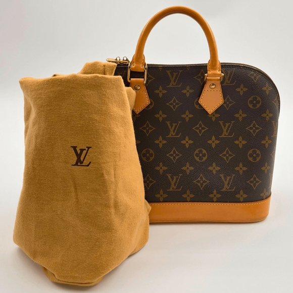 0032JPL-Louis Vuitton Alma PM Monogram Canvas Handbag  Medium Patina Luxury Bag - Picture 13 of 14